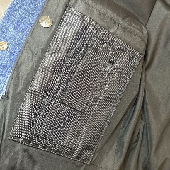 NRA Gear Women’s Denim Trucker Jean Jacket Concealed Carry Sz L made In USA - Picture 9 of 11